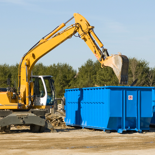 what size residential dumpster rentals are available in Marshall TX